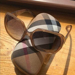 Authentic Burberry Sunglasses With Case
